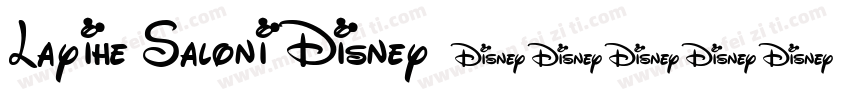 Layihe Saloni Disney字体转换